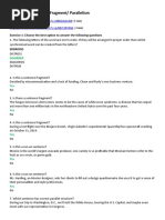 S2 Run-On/ Sentence Fragment/ Parallelism: Exercise 1: Choose The Best Option To Answer The Following Questions