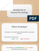 Introduction To General Psychology