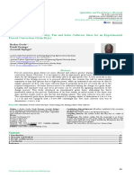 Simulation of Grain Quantity, Fan and Solar Collector Sizes For An Experimental Forced Convection Grain Dryer