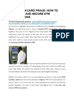 Nigeria Atm Card Fraud