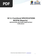 SE 5 1FUNCTIONAL SPECIFICATION R.PM.210.32 Notification and Work Order Detail