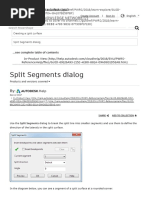 Split Segments Feature Function in Powershape