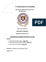 Práctica 12. Coeficiente de Difusión Efectivo en Un Gel