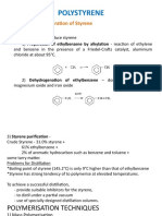 Polystyrene: Commercial Preparation of Styrene