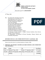 Revised Schools and Institutions Calendar 2020 PDF