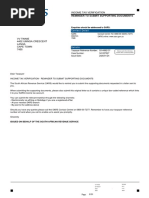 Income Tax Verification: Reminder To Submit Supporting Documents
