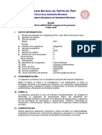 LENGUAJE DE PROGRAMACION Silabo Juan H PDF