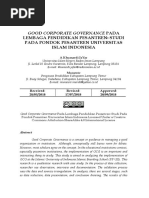 Good Corporate Governance Pada: Lembaga Pendidikan Pesantren: Studi Pada Pondok Pesantren Universitas Islam Indonesia