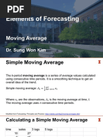 Elements of Forecasting: Moving Average