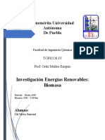 Trabajo de Investigación Energias Renovables Biomasa