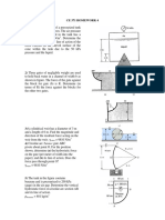 Ce 371 Homework 4 1) A Plug in The Bottom of A Pressurized Tank