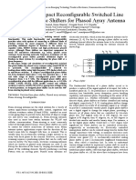 Design of Compact Reconfigurable Switched Line Microstrip Phase Shifters For Phased Array Antenna