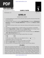 Level-Ii: Sample Paper