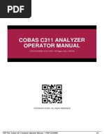 Cobas C311 Analyzer Operator Manual PDF