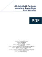 M15. U3. S5. Actividad 2. Puntos de Contacto en Los Conflictos Internacionales