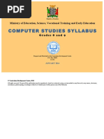 Computer Studies Syllabus Grades 8 and 9 PDF