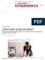 ¿Cómo Hacer Un Plan de Ventas - Gestión - Emprendedores - Webs