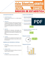 Conceptos Básicos de Estadística para Cuarto Grado de Secundaria