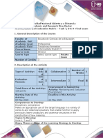 Activity Guide and Evaluation Rubric - Task 7,8, 9 - Final Exam