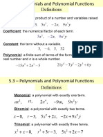 Definitions: X X Xy X X Xy