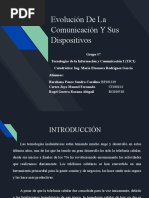 Evolucion de La Comunicacion y Sus Dispositivos