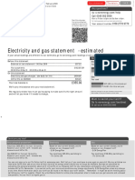 Electricity and Gas Statement: - Estimated