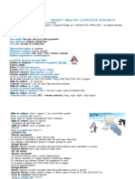 Proiect Didactic Activitate Integrata Povestea Ursului Cafeniu Grupa Mare