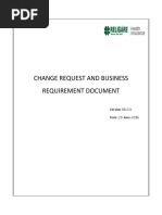 Change Request and Business Requirement Document: Date: 29-June-2016