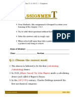 Ssignmen: Q.1: Choose The Correct Word