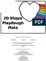 2D Shape Playdough Mats A