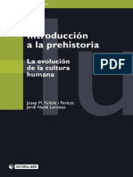 Introducción A La Prehistoria. La Evolución de La Cultura Humana