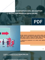 3.7 Decisiones de Diversificación, de Aceptar o Rechazar Pedidos Especiales