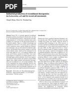 Production Recombinant Therapeutics in E. Coli