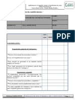 Annexe 1 Questionnaire Du Contrôle Interne PDF