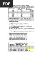 Evaluacion Consultores