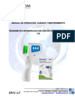 Manual de Operacion, Cuidado y Mantenimiento Termometros Berrcom PDF