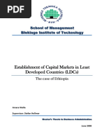 Establishing Capital Market in Ethiopia PDF