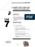 Unit 7 (KONKRIT SIAP TUANG DAN TEKNOLOGI PASANG SIAP)