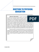 Introduction To Physical Education: Unit I