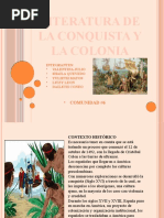 Literatura de Conquista y La Colonia