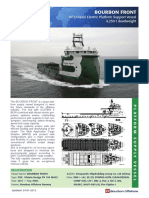 Bourbon Front: DP2 Diesel Electric Platform Support Vessel 4,250 T Deadweight