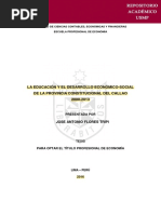 Tesis - La Educacion y El Desarrollo Economico Social de La Provincia Constitucionaldel Callo 2000-2013 Revisado