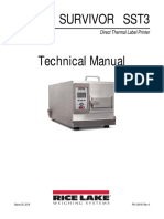 Survivor Sst3 Technical Manual: Direct Thermal Label Printer