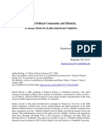 National Political Community and Ethnicity. Evidence From Two Latin American Countries