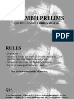 Aarambh Prelims: QM: Rahul Meel & Dhruv Sharma