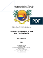 Draft of RFQ For Fire Station 50 On Marco Island - June 1, 2020