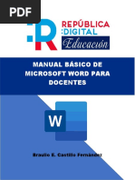 Manual Básico de Microsoft Word para Docentes