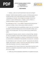 Teoria General Del Proceso, Cuestionario