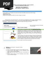 Module in Science 8: Self-Check