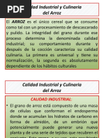 Calidad Industrial y Culinaria